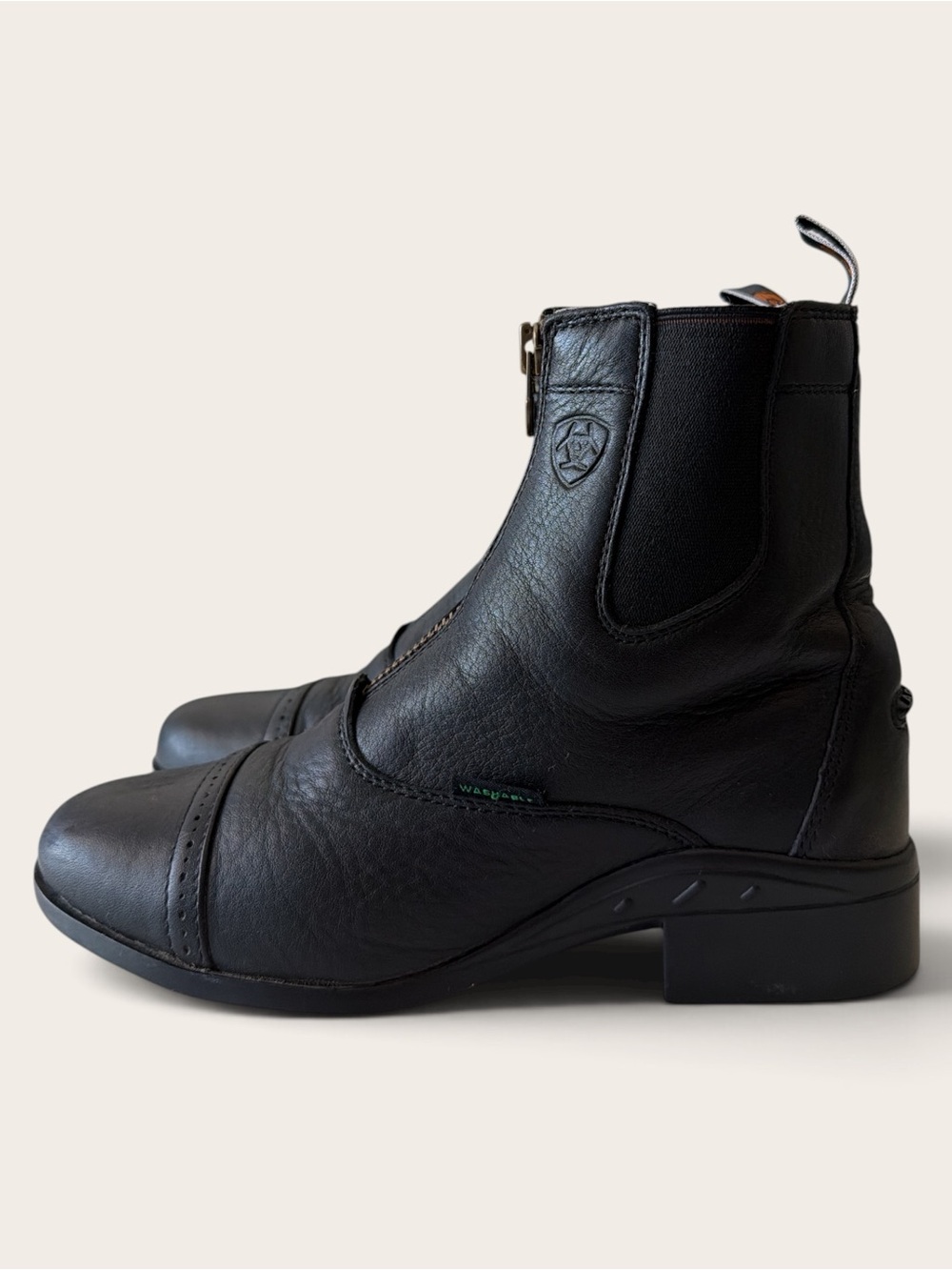 Ariat Black Leather Chelsea Riding Ankle Boots